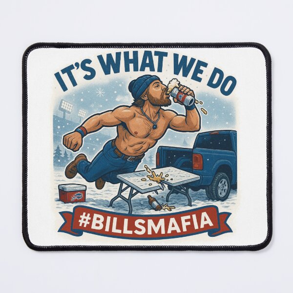 Item preview, Bills Mafia “It’s What We Do” Table Break Smash Tee | Buffalo NY Football Fan T-Shirt designed and sold by WildKind Co..