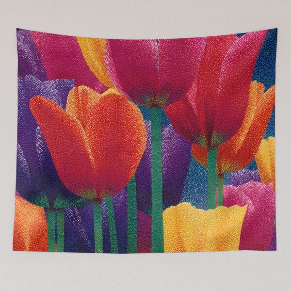 Item preview, Artistic Tulips Painting Vibrant Home Wall Art designed and sold by AutoPopStudio.