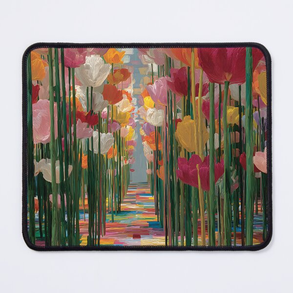 Item preview, Blooming Tulips Painting Nature Inspired Art designed and sold by AutoPopStudio.