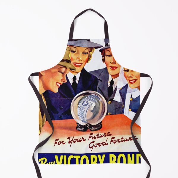 Item preview, Vintage WWII Propaganda Poster | Women in Military & Nursing | Victory Bonds Art | Bold Illustrative Style | Crystal Ball Symbolism designed and sold by artofuniverse.