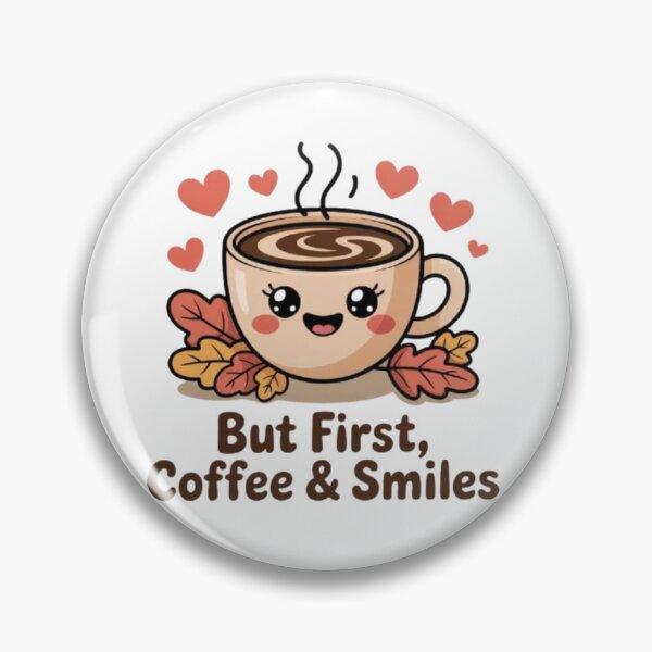 Item preview, But First, Coffee & Smiles – Tasse mignonne d’automne designed and sold by DesignNadine.