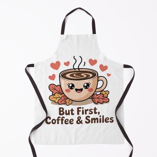 Item preview, But First, Coffee & Smiles – Tasse mignonne d’automne designed and sold by DesignNadine.