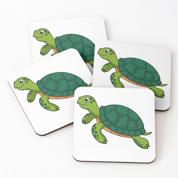 Item preview, Cute Cartoon Turtle Illustration – Green Sea Turtle Clipart designed and sold by Royalsticker.