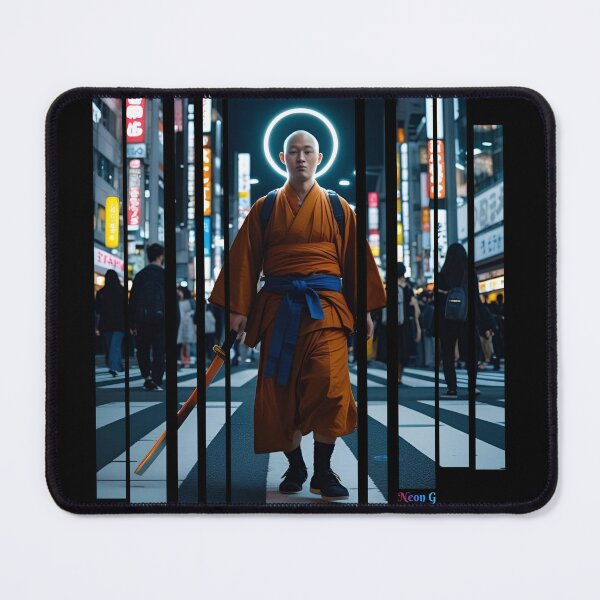 Item preview, Urban monk with LED halo and katana 8 designed and sold by Neon G.