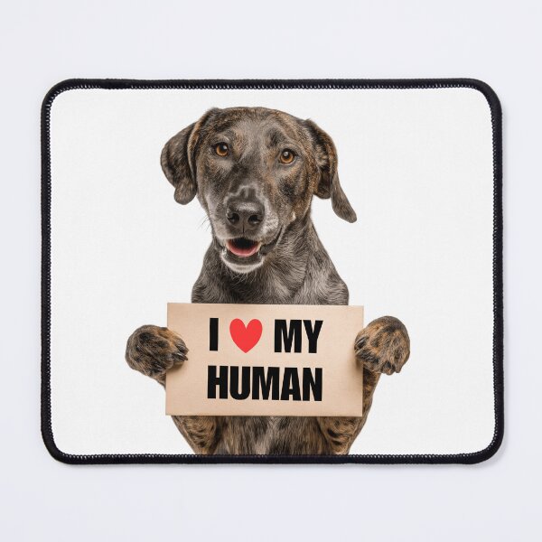 Item preview, Cute Plott Hound dog with Signboard I love my Human  designed and sold by LazyOwlStore.