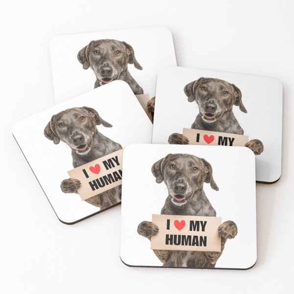 Item preview, Cute Plott Hound dog with Signboard I love my Human  designed and sold by LazyOwlStore.
