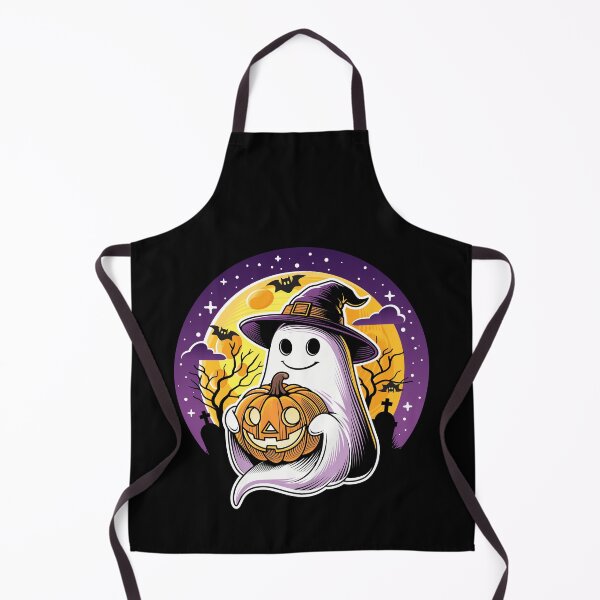 Item preview, Halloween Ghost: Cute Witch Hat Pumpkin Design designed and sold by PawDrama.