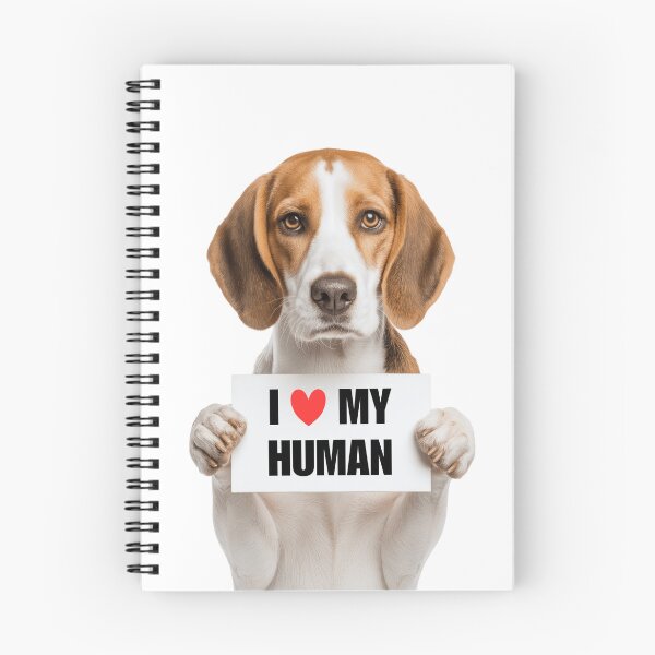 Item preview, Cute American Foxhound dog with Signboard I love my Human  designed and sold by LazyOwlStore.