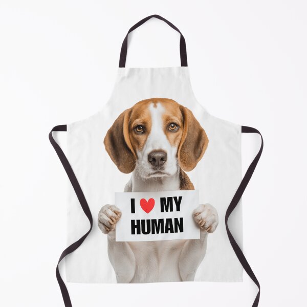 Item preview, Cute American Foxhound dog with Signboard I love my Human designed and sold by LazyOwlStore.