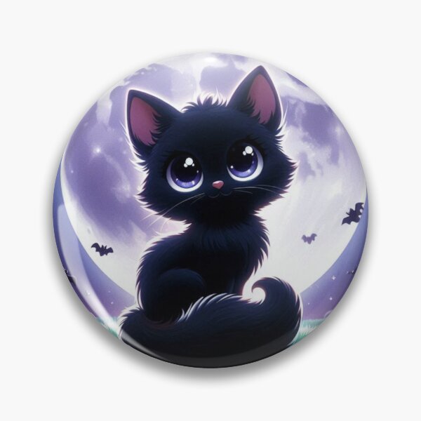 Item preview, Black Cat with Full Moon – Mystical Halloween Design designed and sold by SVT Abstract.