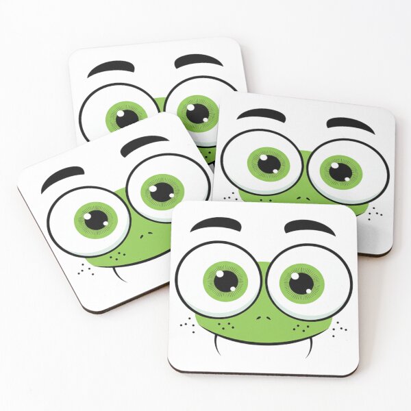 Item preview, Cute Googly Eyed Green Monster Face designed and sold by Adrian Kane.