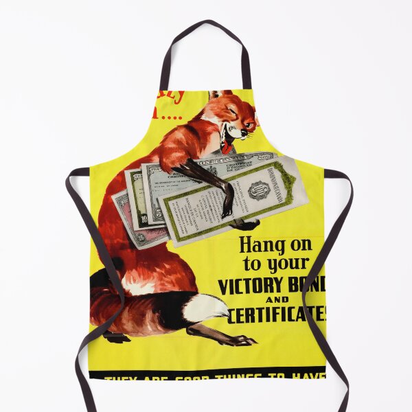 Item preview, Vintage WWII Propaganda Poster | Clever Fox Art | Canadian Victory Bonds & Certificates | Bold Retro Wall Decor designed and sold by artofuniverse.