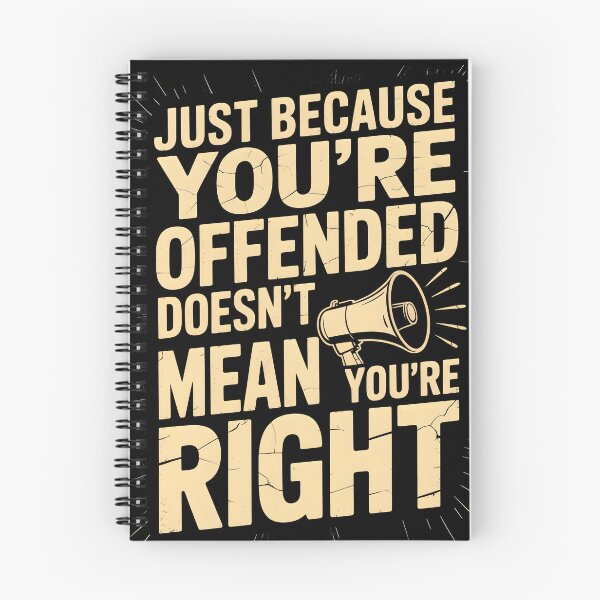 Item preview, Just Because You're Offended Doesn't Mean You're Right designed and sold by DarylWelsh2024.