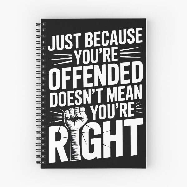 Item preview, Just Because You're Offended Doesn't Mean You're Right designed and sold by DarylWelsh2024.