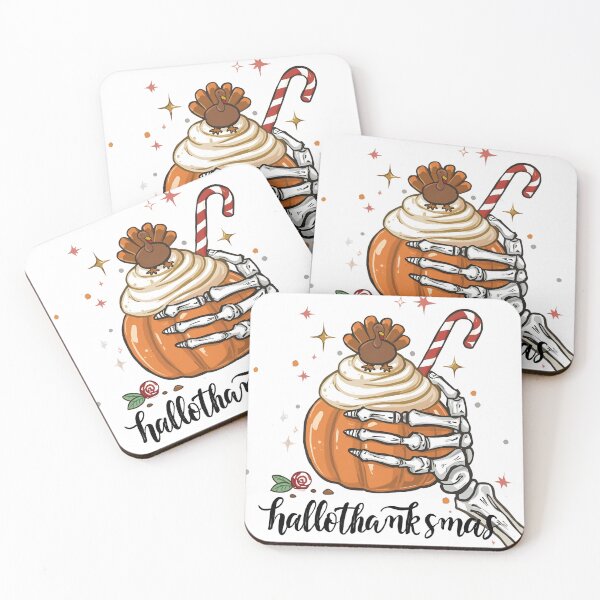 Item preview, Hallothanksmas Funny Holiday Mashup Art designed and sold by Dewer Shop.