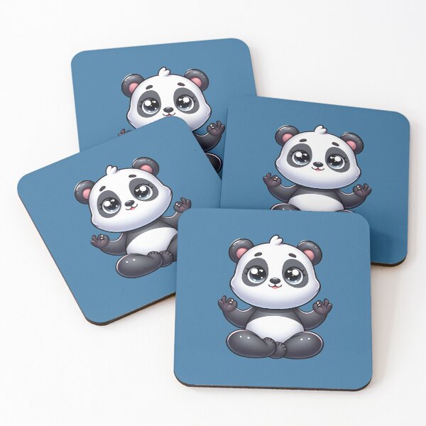 Item preview, Cartoon Panda in Yoga Pose designed and sold by ArtistEmbrace.