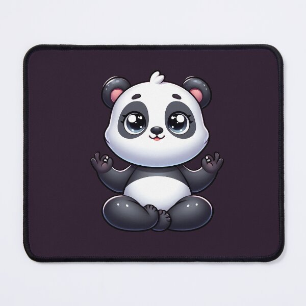 Item preview, Cartoon Panda in Yoga Pose designed and sold by ArtistEmbrace.