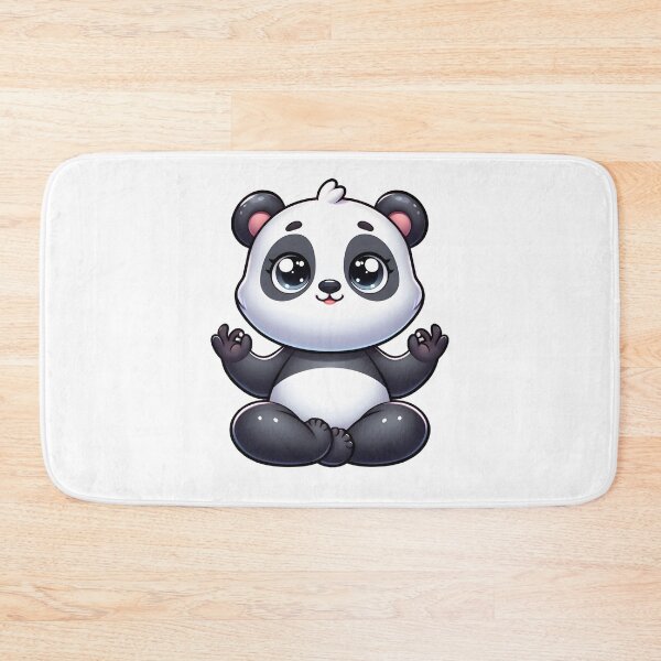 Item preview, Cartoon Panda in Yoga Pose designed and sold by ArtistEmbrace.