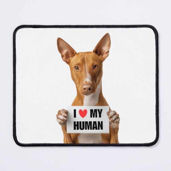 Item preview, Cute Cirnechi dell’Etna dog with Signboard I love my Human  designed and sold by LazyOwlStore.