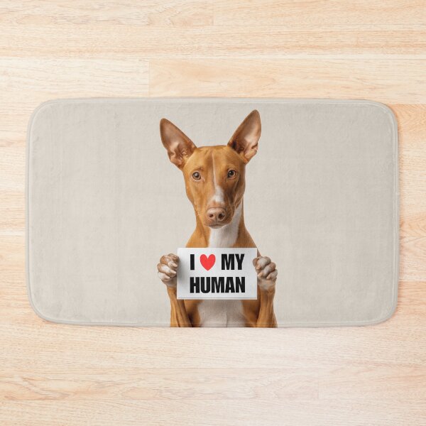 Item preview, Cute Cirnechi dell’Etna dog with Signboard I love my Human  designed and sold by LazyOwlStore.