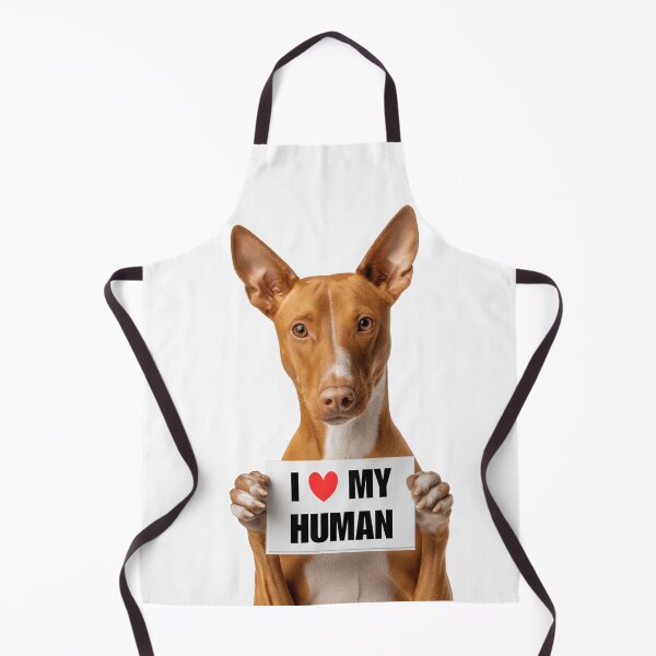Item preview, Cute Cirnechi dell’Etna dog with Signboard I love my Human designed and sold by LazyOwlStore.
