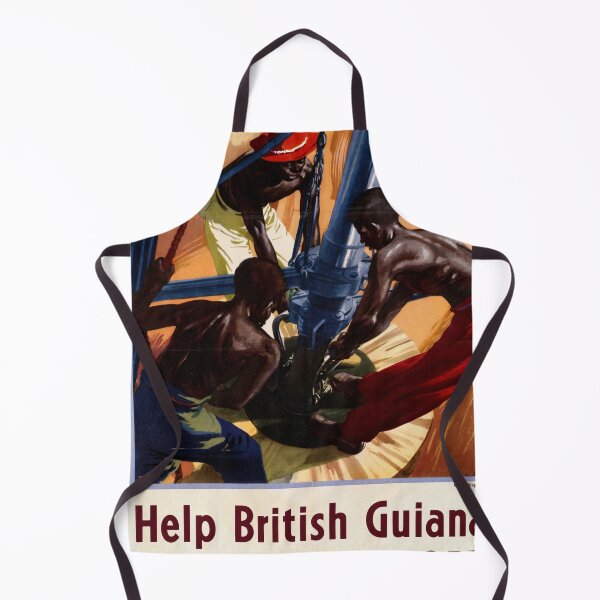 Item preview, Vintage WWII Propaganda Poster | British Guiana Support | Oil Rig Workers Artwork | Guyana History & Colonial Labor Art designed and sold by artofuniverse.
