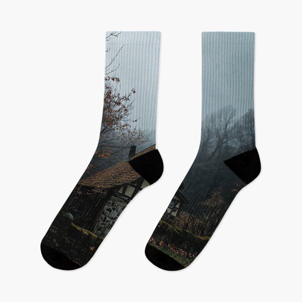 Item preview, Dark German Cottage in Autumn (Fachwerkhaus) designed and sold by Sartawsky.