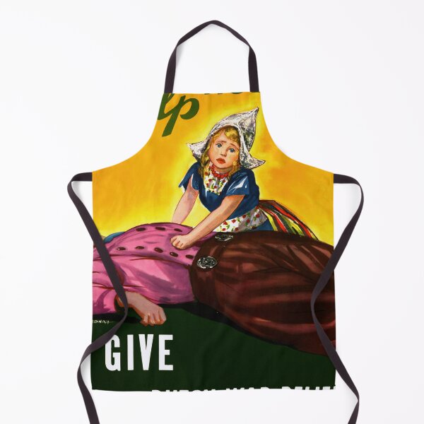 Item preview, Vintage WWII Dutch Relief Poster | Help Holland | Queen Wilhelmina Fund Art | Emotional & Colorful Propaganda Print designed and sold by artofuniverse.