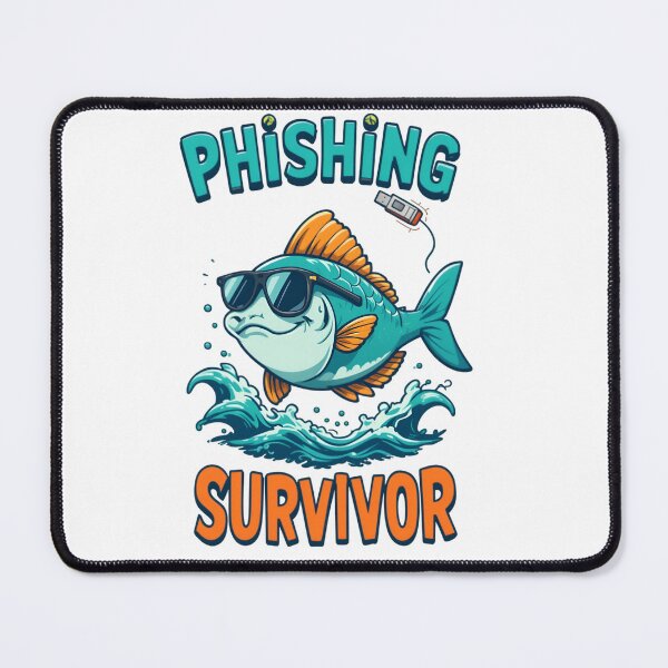 Item preview, Phishing Survivor, Cyber Security Funny Sayings, Cybersecurity Expert Gift designed and sold by tshirtfever.