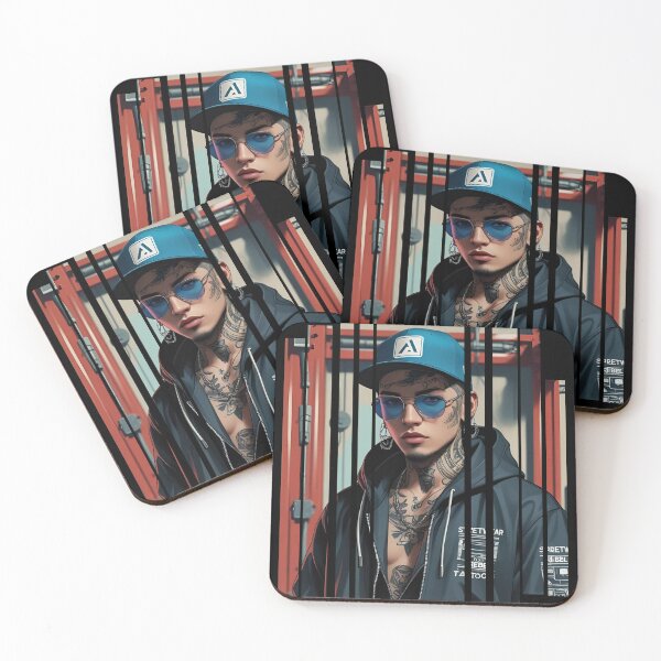 Item preview, Streetwear AI rebel with circuit tattoos 3 designed and sold by Neon G.