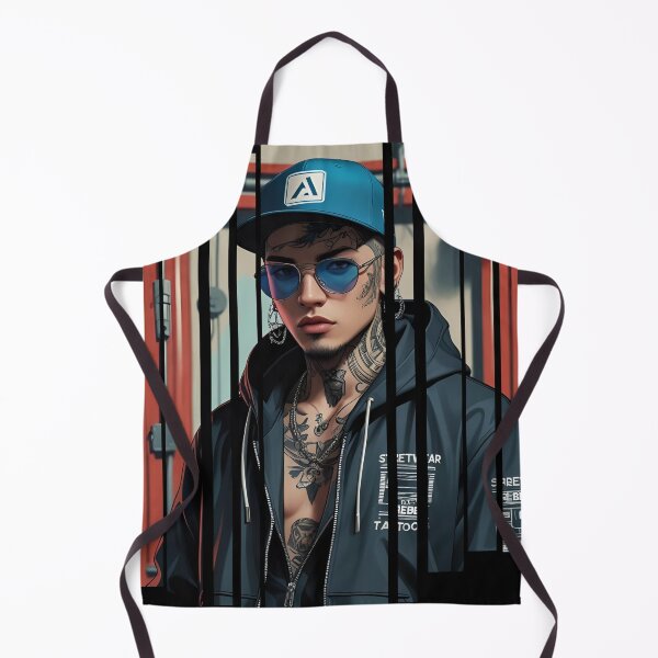 Item preview, Streetwear AI rebel with circuit tattoos 3 designed and sold by Neon G.