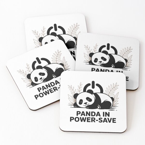 Item preview, Funny Panda in Power-Save Mode Pun designed and sold by Dewer Shop.