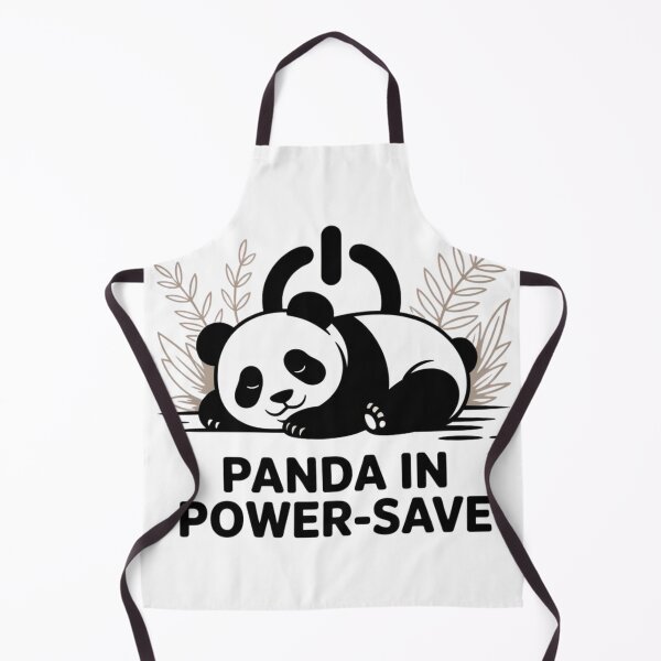 Item preview, Funny Panda in Power-Save Mode Pun designed and sold by Dewer Shop.