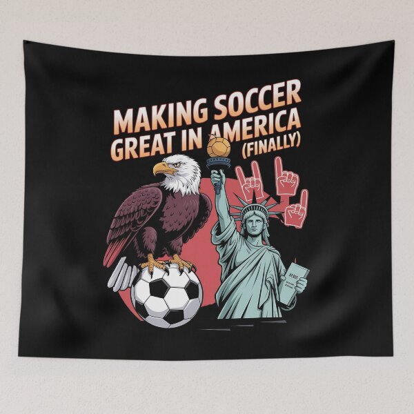 Item preview, usa soccer - patriotic soccer - 2026 soccer - red white and blue - american sports - stars and stripes soccer - bald eagle soccer - freedom soccer - Kickin’ It Since 1776  designed and sold by JansenGS.