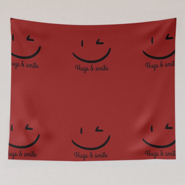Item preview, Hugs & Smile | Positive Vibes Smiley Face Design designed and sold by LoveVibePrints.