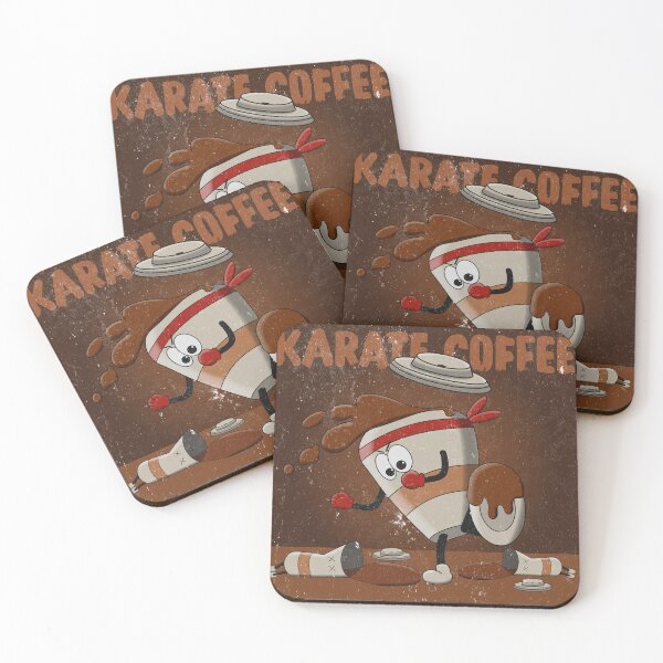 Item preview, Karate Coffee Kick, Funny Cartoon Coffee Cup Design designed and sold by beerkee.