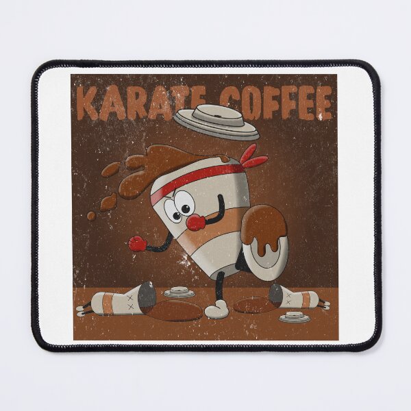 Item preview, Karate Coffee Kick, Funny Cartoon Coffee Cup Design designed and sold by beerkee.