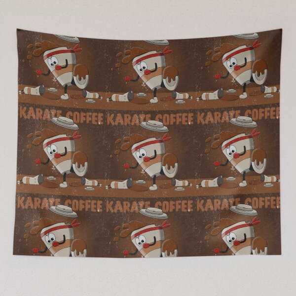 Item preview, Karate Coffee Kick, Funny Cartoon Coffee Cup Design designed and sold by beerkee.
