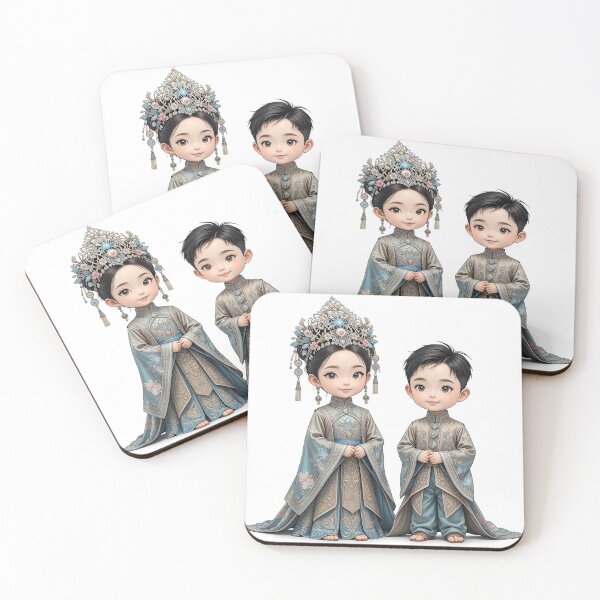 Item preview, The Scenery of Cute Kids in Luxurious Traditional Dress designed and sold by Pim-Crystal.