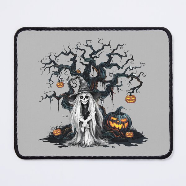 Item preview, Witch, tree and pumpkins. designed and sold by MagelliShop.