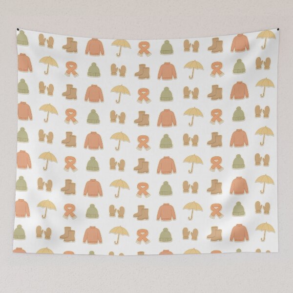 Item preview, Autumn clothing and accessory icons on transparent background, AI generated designed and sold by dvoevnore.