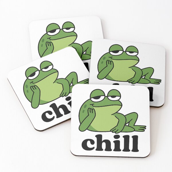 Item preview, Zen Frog on a Log, Chill Vibes designed and sold by Chill Doodles.