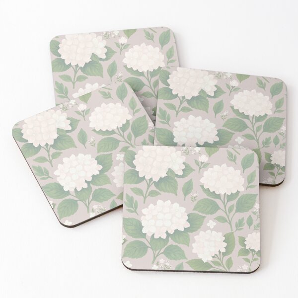 Item preview, Hydrangea White and Taupe designed and sold by SilverPegasus.