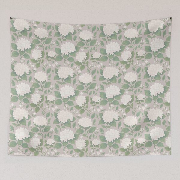 Item preview, Hydrangea White and Taupe designed and sold by SilverPegasus.