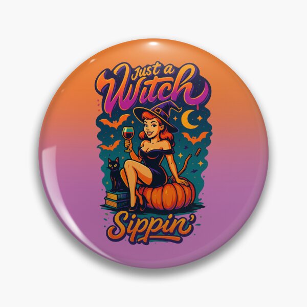 Item preview, Just a Witch Sippin | Tipsy Witch designed and sold by Xpression876.