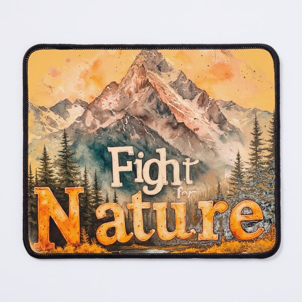 Item preview, Fight for Nature | Mountain Landscape with a Message designed and sold by Klara-Lablanca.