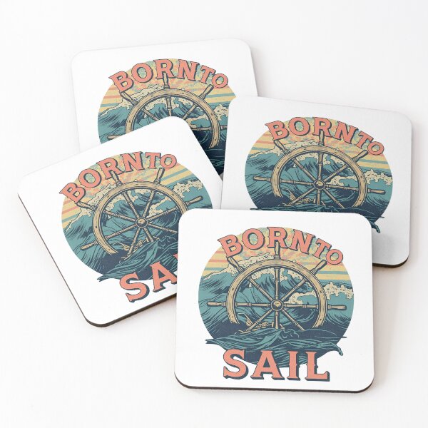 Item preview, Born to Sail – Vintage Nautical Steering Wheel Design designed and sold by Activity01.