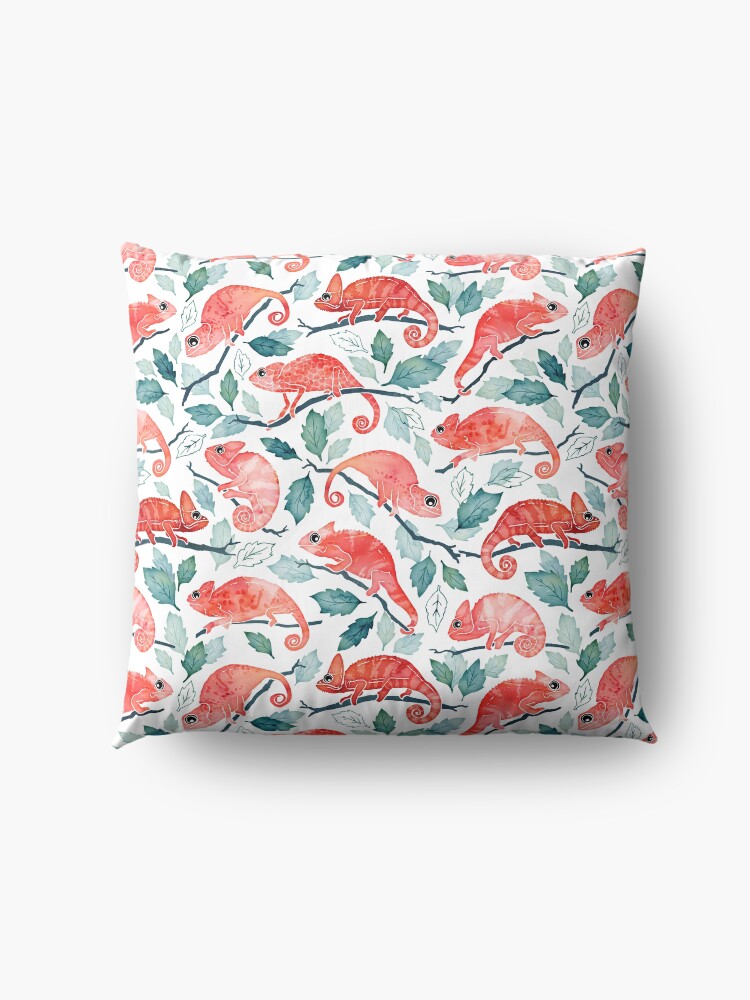 Alternate view of Chameleon garden Floor Pillow
