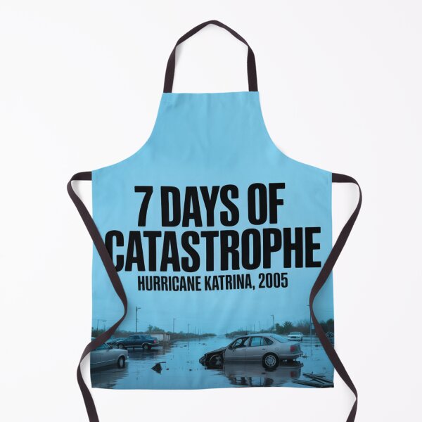 Item preview, Black Typography Over the Aftermath of Katrina designed and sold by SplashTastic.