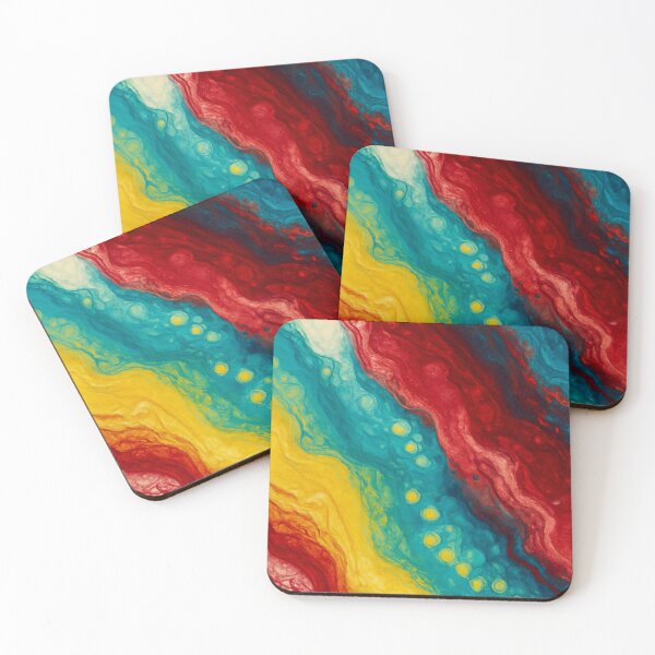 Item preview, Crimson and Turquoise Flow designed and sold by annenambiro.